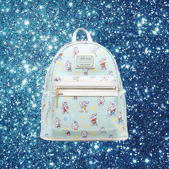 Loungefly Disney Snow White and the Seven Dwarfs Green Mini Backpack